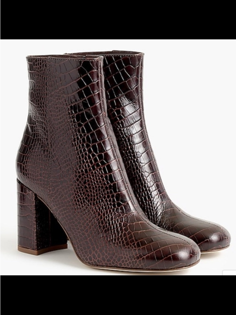 J Crew Croc
Stamped Side Zip
Boots size 6.5